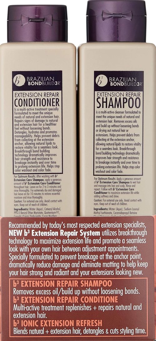 B3 Brazilian Bondbuilder Shampoo & Conditioner Trio Pack - 28.75 Fl Oz (3 Count) | Strengthen & Repair Hair