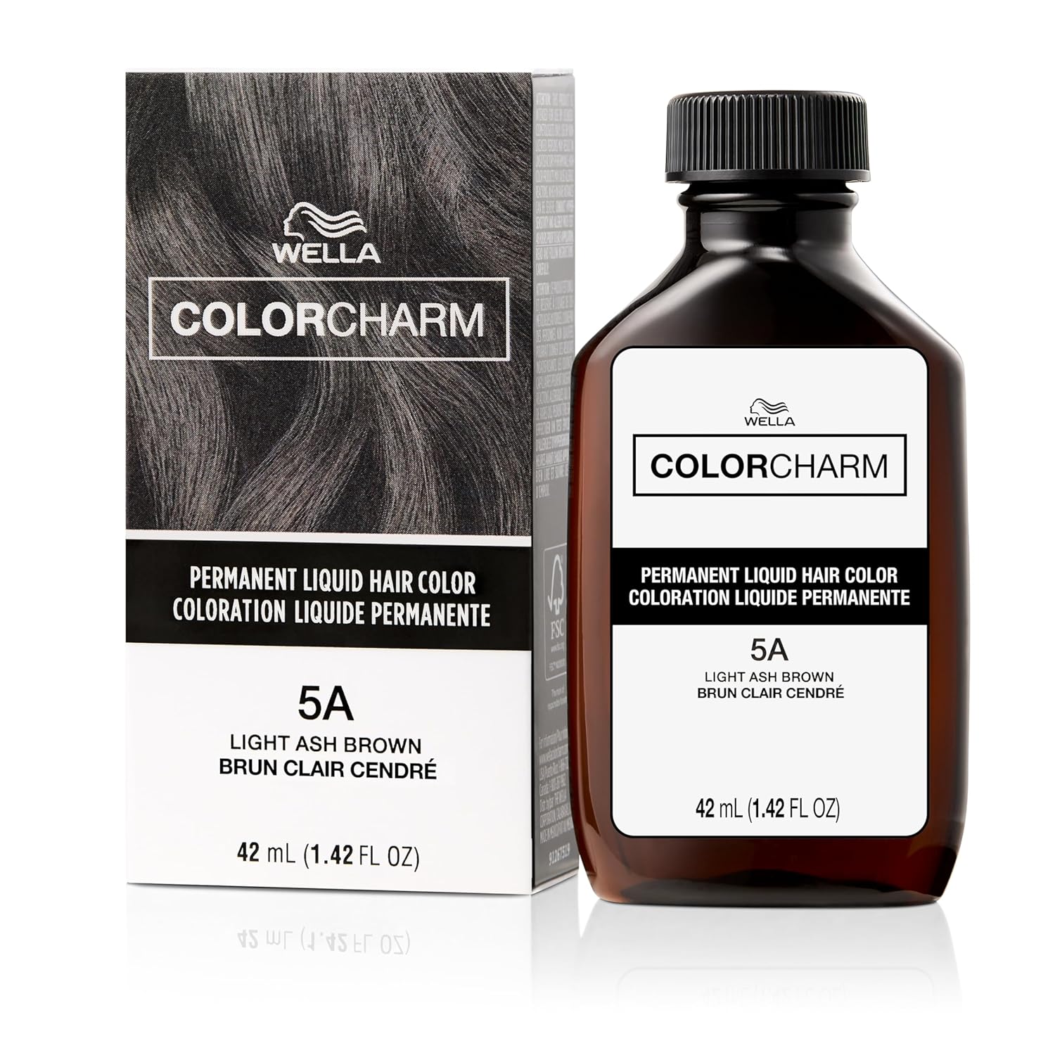 WELLA Color Charm Permanent Liquid Hair Color - Light Brown for Superior Gray Coverage