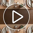 Brown Double Sided Faux Leather Table Runner 12x72 Inch Waterproof & Heat Resistant