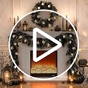 Black Halloween Garland with Eyeball String Lights - 9FT Spider Decoration