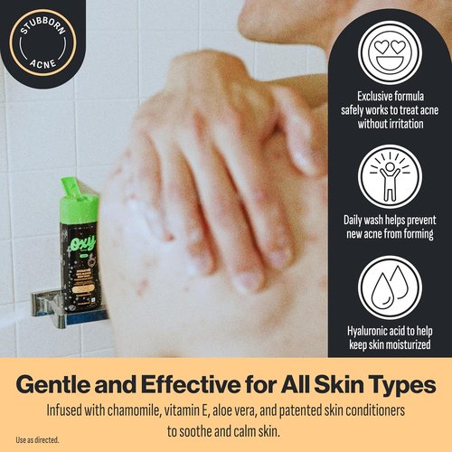 Oxy Acne Body Wash - 2% Salicylic Acid for Teens | Hydrating & Fast-Acting Breakout Treatment, 9 fl oz