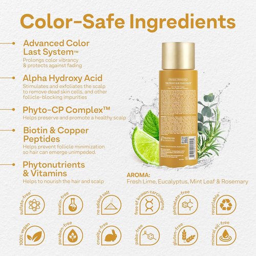Colorproof Biorepair Thicken Shampoo - Nourishes Thinning Color-Treated Hair, Sulfate-Free & Vegan, 12 oz