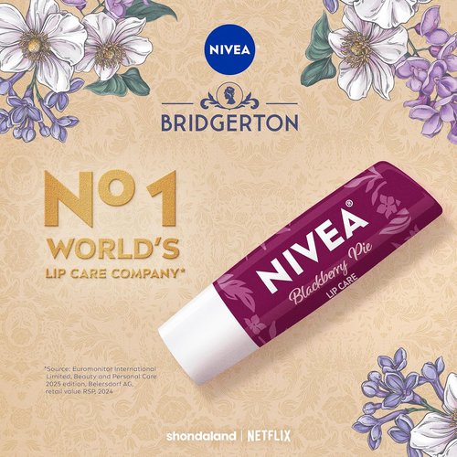 NIVEA Blackberry Pie Lip Balm - Nourishing Tinted Lip Care with Shea Butter | Limited Edition 0.17 Oz