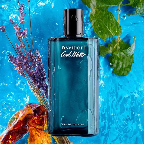 Davidoff Cool Water Eau de Toilette - Aromatic Men's Cologne with Coriander, Mint & Lavender - Long Lasting Fragrance