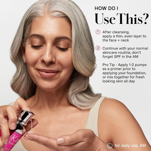 Kate Somerville Wrinkle Warrior® Plumping Moisturizer & Serum - Hydrating Formula with Hyaluronic Acid, 1.7 Fl Oz