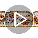 Halloween Table Runner 13x60 Inch Beige Polyester Home Party Decor - Artoid Mode