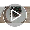 72 Inch Faux Fur Christmas Tree Skirt with Cross Diamond Pattern - White Holiday Decor