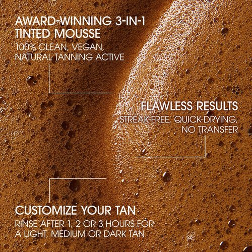 St.Tropez Self Tan Express Mini Kit: Travel-Sized Light/Medium/Dark 1-3 Hour Express Mousse and Tanning Applicator Mitt, Even & Natural, Vegan
