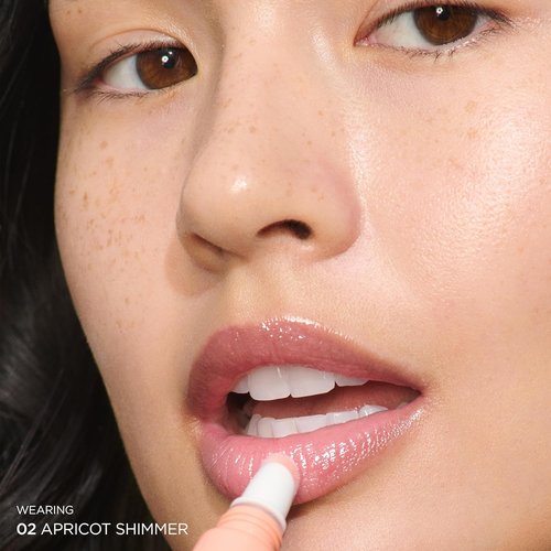 Clarins Lip Perfector - Peptide Plumping Hydrating Lip Gloss | Non-Sticky Shine with Sheer Shimmer | 0.35 Ounces