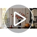 38 Inch Artificial Pumpkin Branch Set - 2 Pieces Orange Fall Autumn Decor