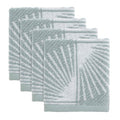 Nicole Miller - Washcloths, Soft & Absorbent Cotton, Dorm Room Essentials, Set of 4 (Kendall Collection, Oasis)