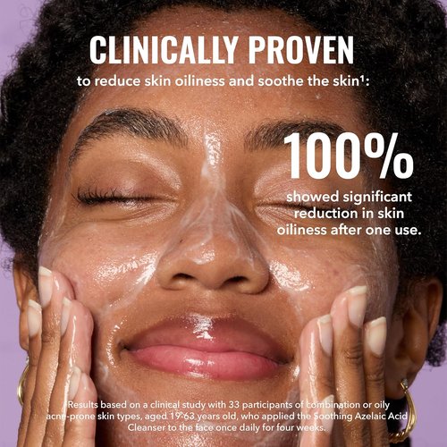 Good Molecules Soothing Azelaic Acid Cleanser - Gentle Creamy Face Wash for Oily & Sensitive Skin - 120 ml