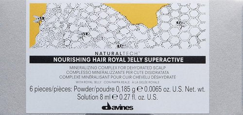 Davines Naturaltech Nourishing Royal Jelly Superactive | Hydrating Treatment for Dry Hair - 6 x 0.27 Fl Oz