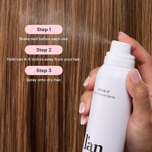 L'ANGE HAIR Move-It Super Dry Texture Spray - Absorbs Oil & Refreshes Hair | Adds Volume & Lift