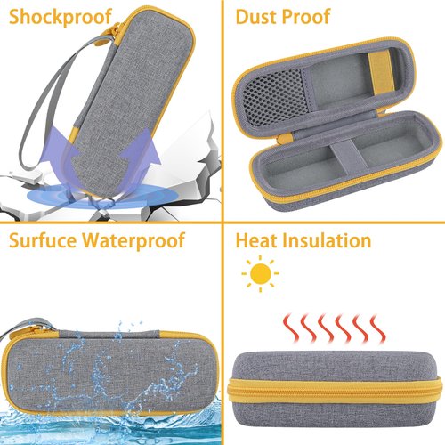 Aenllosi Hard Case Compatible with Microtouch Solo Titanium, Microtouch Beard & Body Razor Organizer (Case Only)
