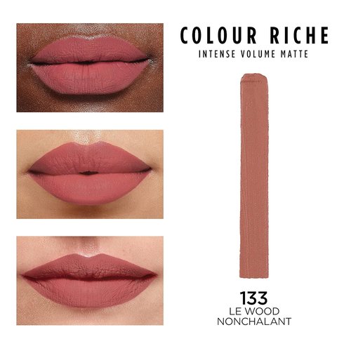 L'Oreal Paris Colour Riche Matte Lipstick - Intense Volume & Hydration | Le Wood Nonchalant, 0.06 Oz