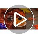 Blue Fall Hand Blown Glass Pumpkin Decor - 5.1 x 5.1 Inch