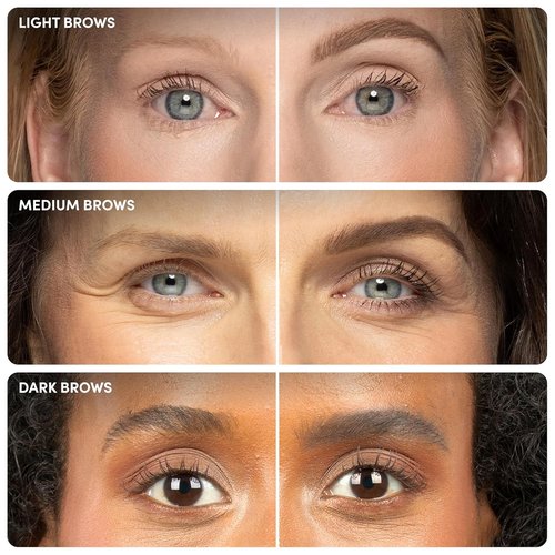 Billion Dollar Brows Universal Eyebrow Pencil - Dual-Ended Precision Tip & Spoolie, Waterproof, Vegan