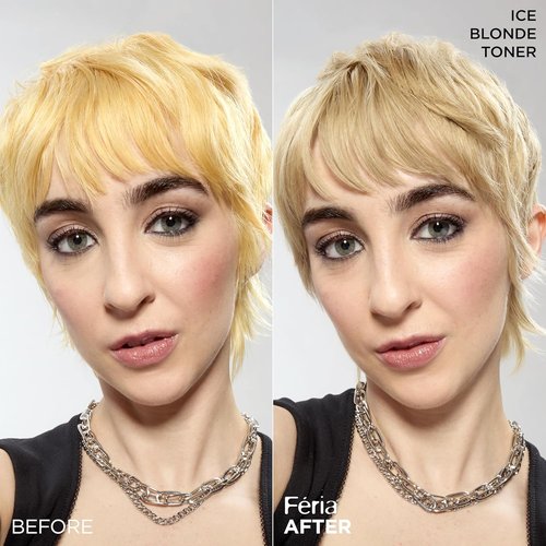 L’Oreal Paris Feria Hair Toner - Long-Lasting Ice Blonde Color | Ammonia-Free Demi-Permanent, 1 Application