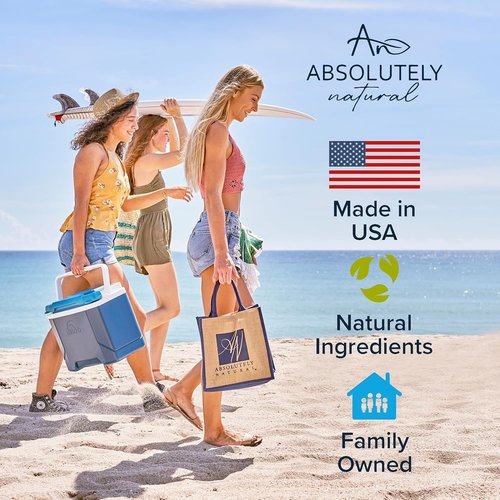 Absolutely Natural - 100% Pure Aloe Vera Gel for Sunburn Relief & Rashes | Premium 6 oz Lotion with Vitamin E