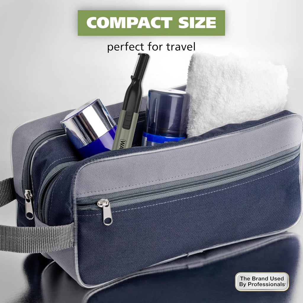Wahl Micro Groomsman Personal Trimmer - Hygienic Grooming with Rinseable Heads for Eyebrows, Nose & Ears