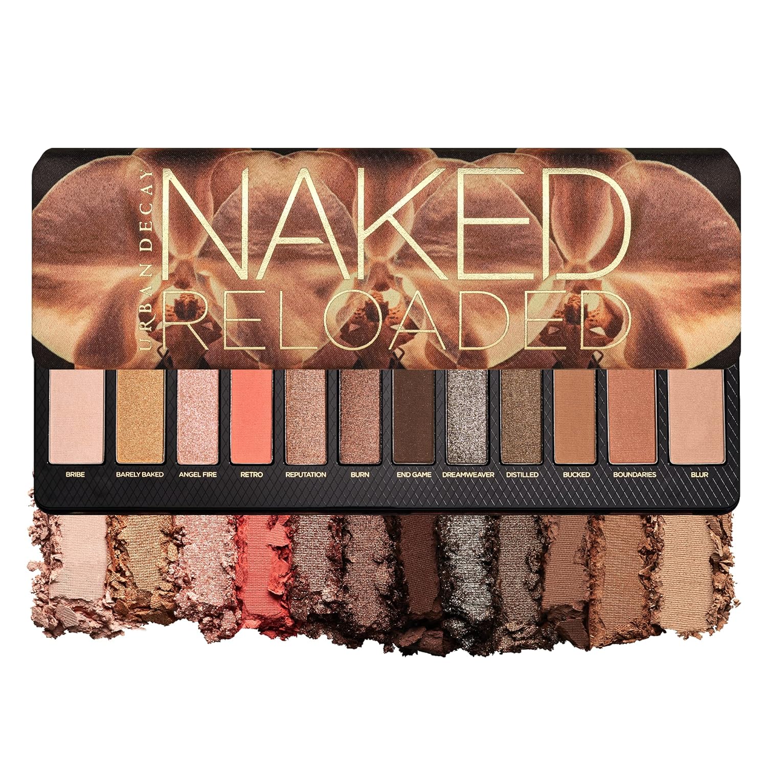 Urban Decay Naked Reloaded Eyeshadow Palette - 12 Warm Bronze Shades for Natural Glam | Vegan & Cruelty-Free