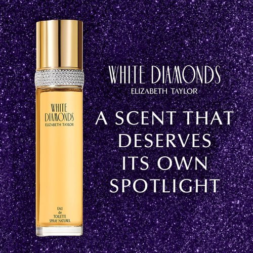 Elizabeth Taylor White Diamonds Women's Perfume - Long-Lasting Floral Eau de Toilette Spray, 3.3 fl oz