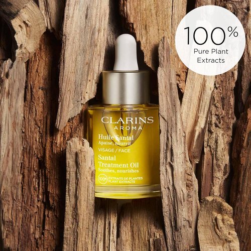 Clarins Santal Face Oil Treatment - Hydrates & Smoothes Skin | Calms Redness & Irritations | 100% Natural Extracts