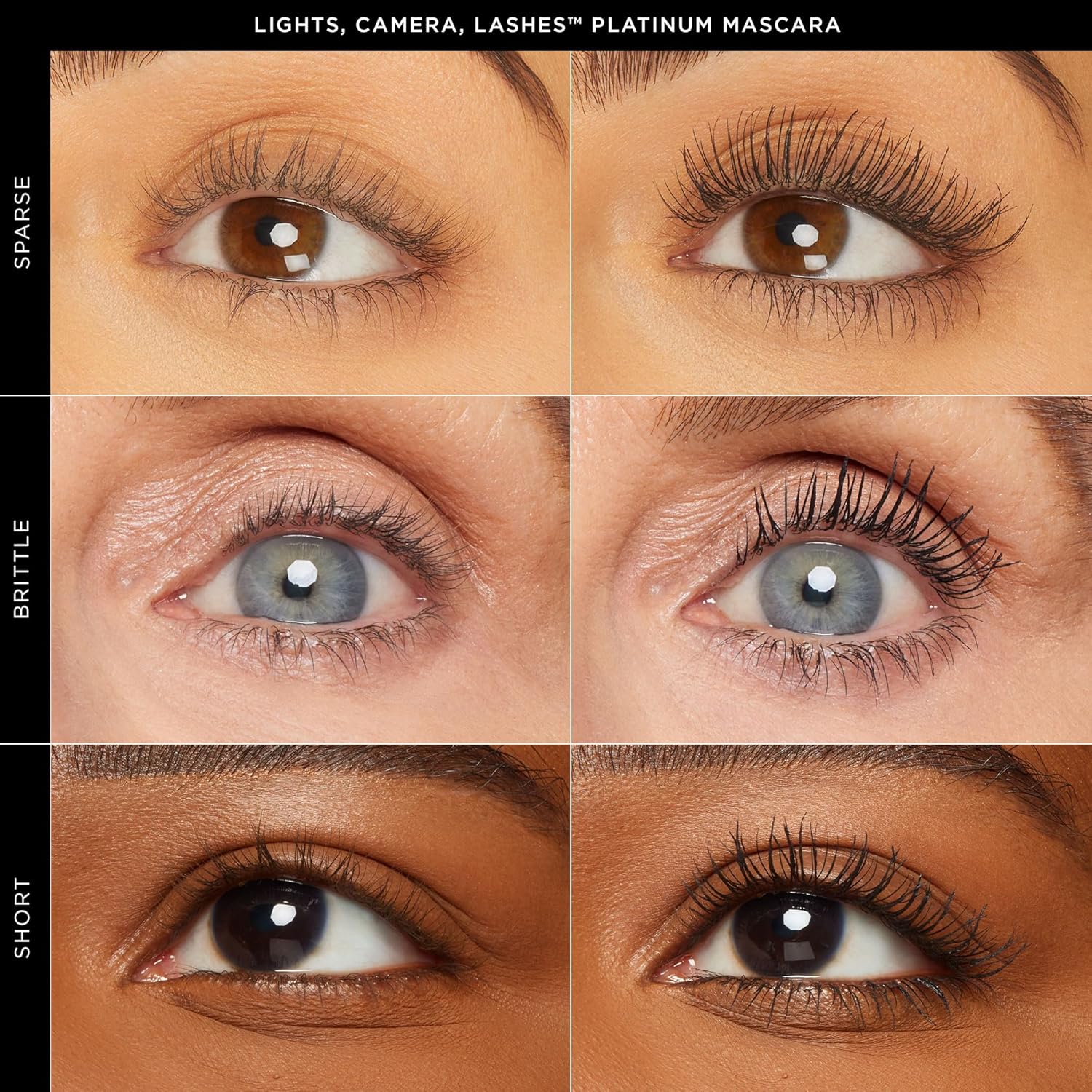 Tarte Lights, Camera, Lashes Platinum Volumizing Mascara - Black Tinted Peptide Formula for Volume & Length, Vegan & Cruelty-Free