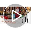 34-Piece Inflatable Stakes and Tethers Set for Halloween & Holiday Decorations