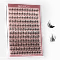 NATURALUX Hybrid Doll Wispy Mixed Lash NL04; 10mm, 12mm, 14mm, 16mm; 144 Total Count; False Eyelash Clusters, Individual Lashes, Lash Extensions, Lash Clusters, D Curl