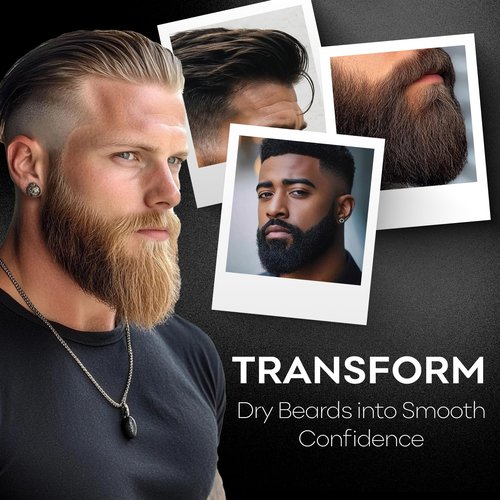 BAHAWAT Hair & Beard Butter for Men Leave-in Conditioner - Barbershop scent - Strengthen & Soften– Made in USA -Organic Natural Ingredients | The Best Beard Butter - 2 oz.