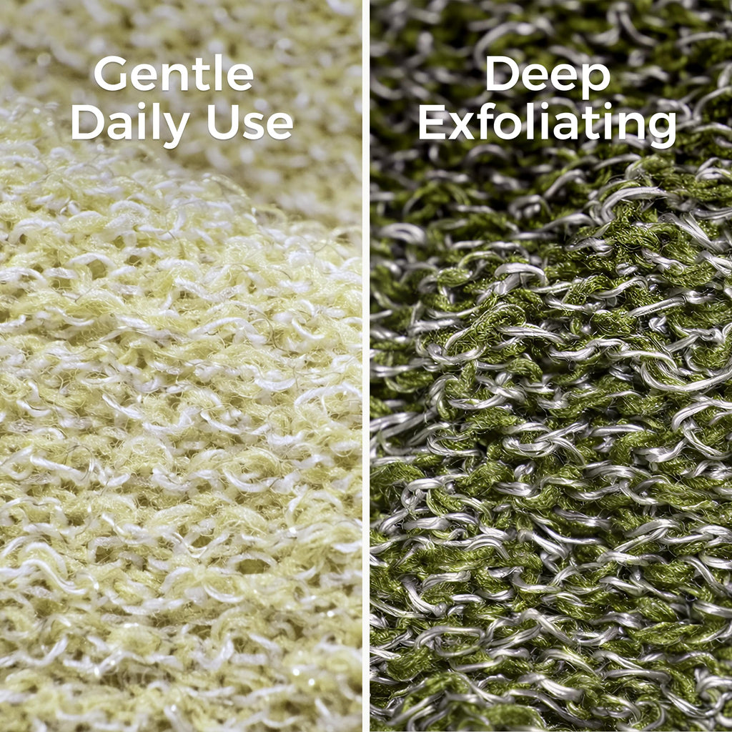 ZOMCHI Exfoliating Bar Soap Pouch, 2 Pack Soap Bags with Coarse & Gentle Mesh for Effective Exfoliation, Soap Saver Bags for Rich Lathering and Deep Cleansing (Olive Green)