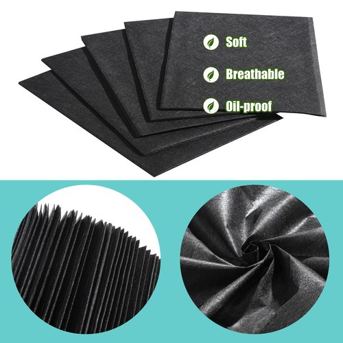 Disposable Bed Sheets for Massage Table 50 Pcs 31" x 71" Waterproof Massage Table Sheets Soft Non Woven Fabric SPA Massage Table Bed Cover Breathable for Beauty Tattoos Waxing Travel (Black)