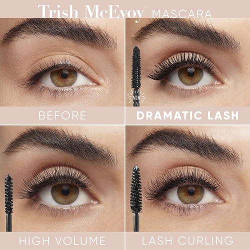 Trish McEvoy High Volume Tubular Mascara - Jet Black Shade for Long-Lasting Definition