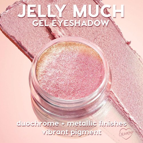 ColourPop Jelly Much Gel Eyeshadow - Intense Glitter Eyeshadow with Water-Based Formula - Boo Kay (0.23 oz)