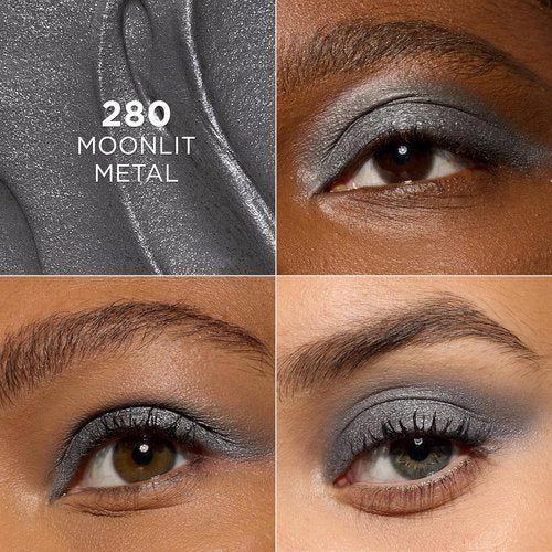 L'Oreal Paris Makeup Le Shadow Stick Eyeshadow - Blendable, Smudge-Resistant Smokey Cream, 280 Moonlit Metal