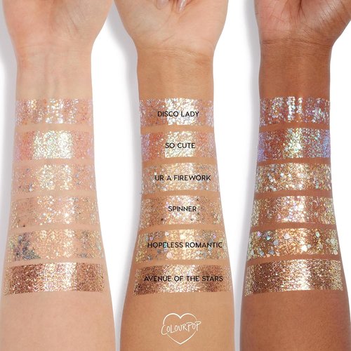 ColourPop Glitterally Obsessed Body Glitter Gel - Multi-Colored, Easy-to-Use Adhesive Formula - 0.06 oz