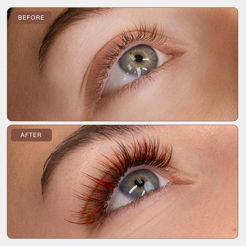 Curacoro Brown Super Mink Lashes Extensions - Multi Selections from 0.03 to 0.07, C CC D Curl, 7-15mm Length Mixed Tray Silk Eyelashes, Individual Eyelash Extensions