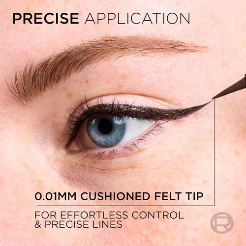 L'Oreal Paris Waterproof Liquid Eyeliner - Smudge-Proof Micro-Tip for 28HR Wear | 020 Brown Leather