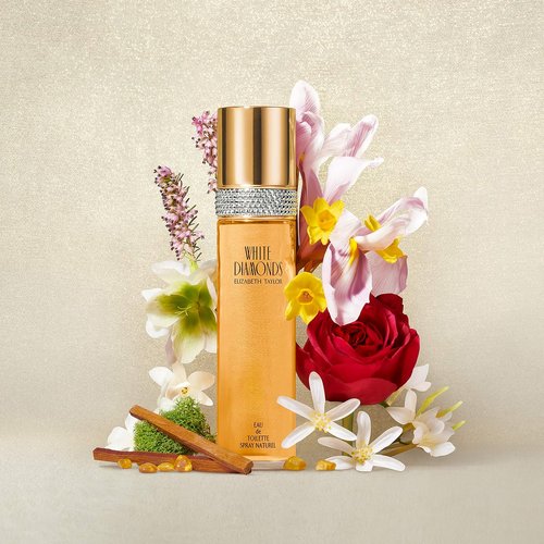 Elizabeth Taylor White Diamonds Eau de Toilette Set - Floral Women's Fragrance with Moisturizing Body Gel & Cream
