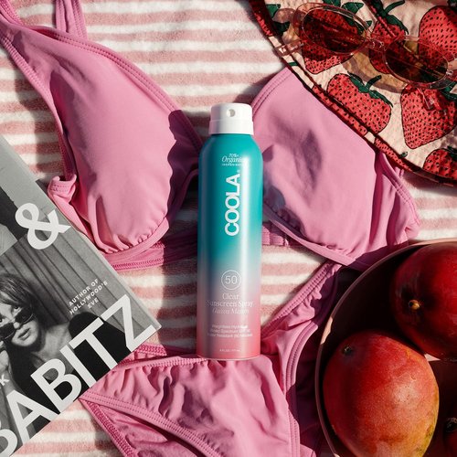 COOLA Organic Sunscreen SPF 50 - Vegan & Gluten-Free Sunblock Spray for Daily Skin Protection | Guava Mango