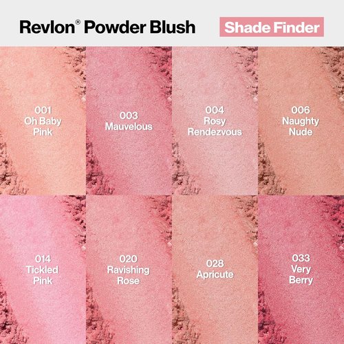 Revlon Powder Blush - High Impact Buildable Color for a Smooth Finish | 028 Apricute, 0.17 oz