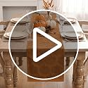 Artoid Mode Caramel Soft 3D Jacquard Table Runner 13x72 Inch - Fall Decor