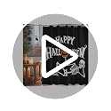 Halloween Skull Shower Curtain - 72x72 Inch Waterproof Fabric with Hooks - Variation 03