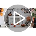 Black Willow Leaves Vine Garland 2 Pack - 5.9Ft Artificial Halloween Decor