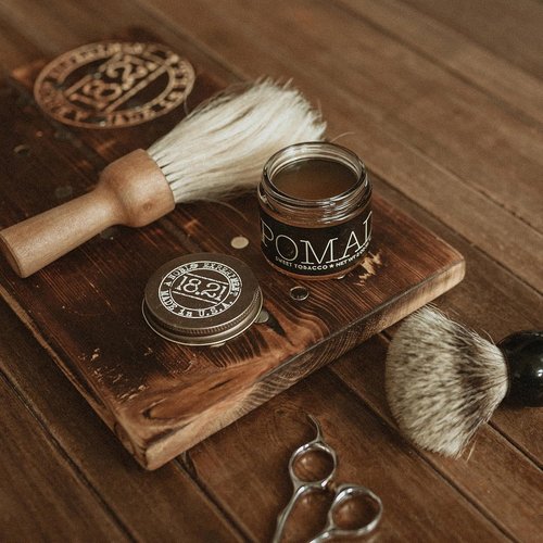 18.21 Man Made Pomade - Original Sweet Tobacco Scent | High Shine Finish, 2oz