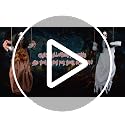 Halloween Hanging Swinging Girl Creepy Doll with White Skirt - Outdoor Decor