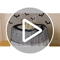 Halloween Black Spiderweb Table Runner 10FT Metallic Sequin Sheer Gauze - Spiderweb Black Variation