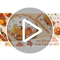 Fall Pumpkin Paper Plates & Napkins Set for 50 Guests - Autumn Party Tableware